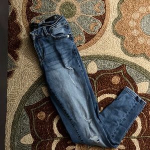 Kendall and Kylie ripped jeans